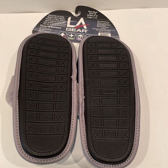 NWT LA Gear House Slippers Men's Size 9/10 - Picture 5 of 6